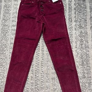 Burgundy  corduroy pants